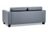 Ethan Sofa Grey 3 Seater Back View